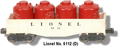 Lionel 6112-3 LG Lime Green Canister 