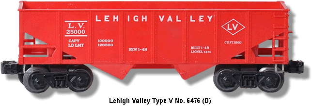 The Lehigh Valley No. 6476 Type V Variation D
