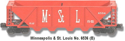 The M & St.L Quad Hopper No. 6536 Variation B