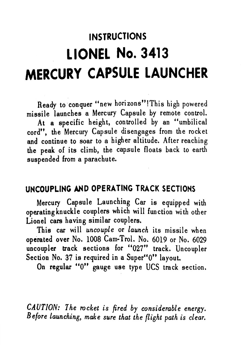 No. 3413-8 Instruction Sheet Page 1