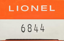 No. 6844 Orange Display Box End used for Variation C