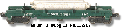 Lionel Trains Operating Helium Dump Car No. 3362 Variation A