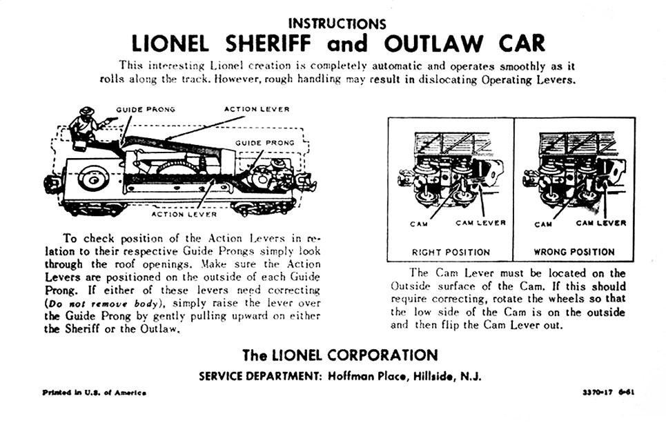 No. 3370-17 Inside Fold of Instruction Sheet