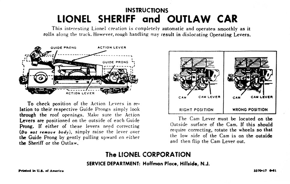 No. 3370-17 Inside Fold of Instruction Sheet