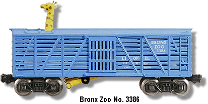 Lionel Trains Operating Bronx Zoo Car No. 3386