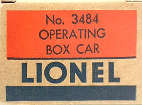 LIONEL TRAINS 3484 PENNSYLVANIA OPERATING BOX CAR