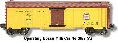 pkg. of seven Lionel 3672 Brown bosco milk cans 