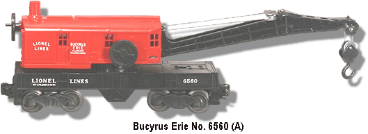 Bucyrus Erie Crane Car No 6560 Variation A
