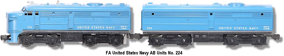 United States Navy FA Diesel AB units No. 224
