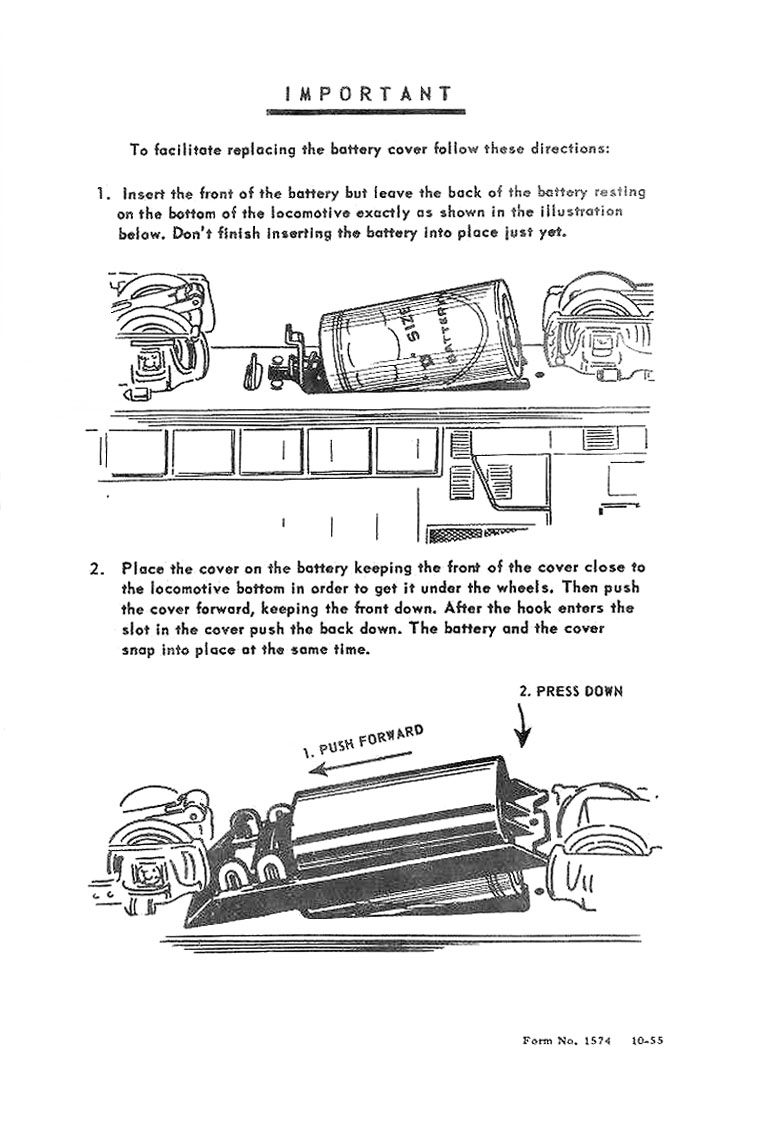 Form 1574 Battery Installation Instruction Sheet