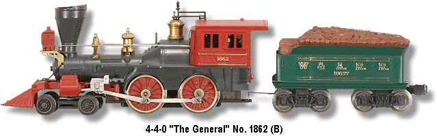 Lionel Trains Locomotive No. 1862 B Variation