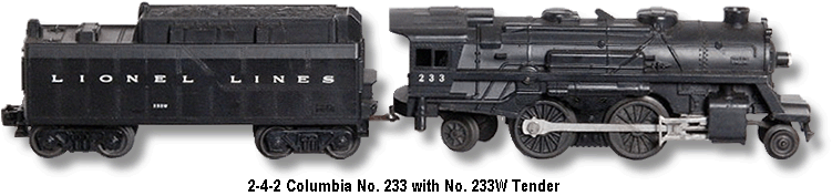 Lionel Trains Locomotive No. 233