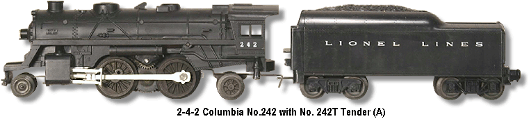 Lionel Trains Locomotive No. 242 Variation A