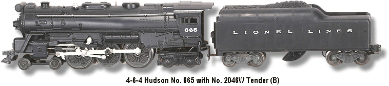 Lionel Trains Locomotive No. 665 B Variation