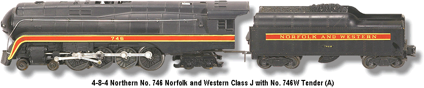Lionel Trains Locomotive No. 746 A Variation