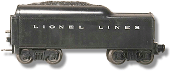No. 242T Lionel Lines Small Streamlined Tender