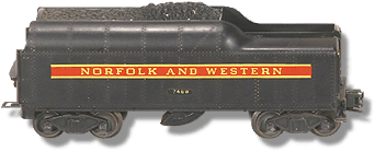 No. 746W Streamlined Tender