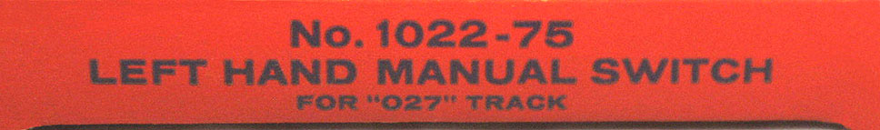 Early No. 1022-75 Individual Left Hand Switch Box