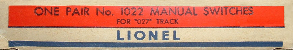 No. 1022 Late Classic Set Box End