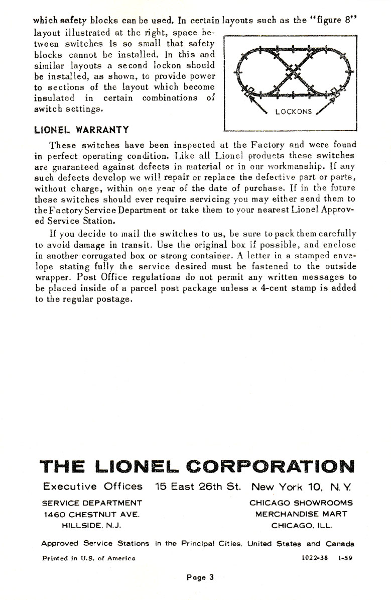 No. 1022-38 Instruction Sheet Page 3