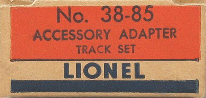 Super-O Accessory Adapter Track Box No. 38-85