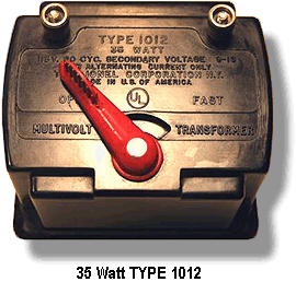 Lionel Trains Transformer Type 1012