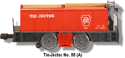 1996 Lionel Train 55 Tie-jector 6-18427 Powered Tie Ejector Car A85 PZ for sale online 