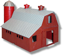 Reproduction Plasticville Barn Cap with Hole PV-600 Red 