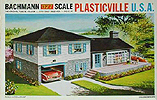 Plasticville Split Level House Black Pourch Light HTF O-S Scale 