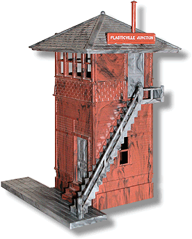 Plasticville  Switch Tower Gray Chimney  Piece  S-O Scale 