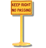 Keep Right No Passing