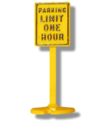 Parking Limit One Hour Sign