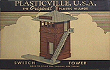 Plasticville Junction Sign Gray with brown lettering for Switch Tower Original 