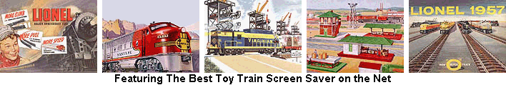 Featuring the best Toy Train Screen Saver on the net!